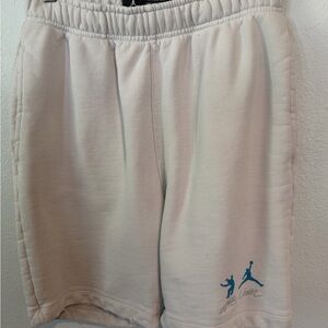 Union LA X Jordan Light blue, heavy fleece Athletic Shorts